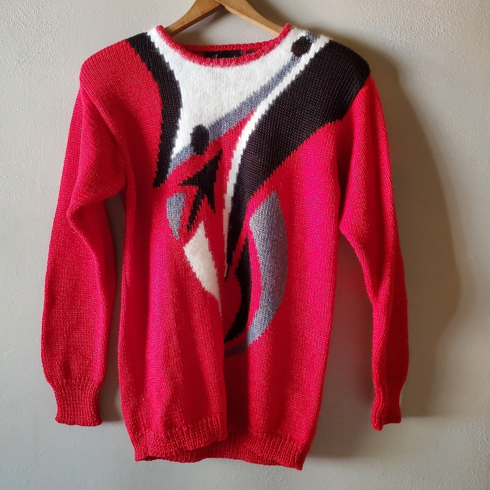 Vintage Angenie Red Sweater